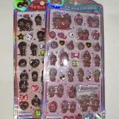 モンチッチ　ノーマル　オシャレ　うるちゅるポップシール　2種セット