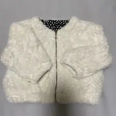 BREEZE ファー素材 ジップアップジャケット 80