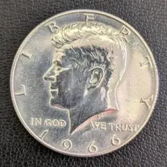 1964年D ケネディ ハーフダラー 銀貨 50セント ミントマークあり