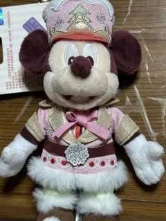 上海ディズニー 限定 ミッキーマウス クリスマスぬいぐるみ キーホルダー付き