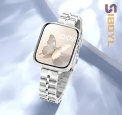 SIBOYL シルバー Apple Watch バンド