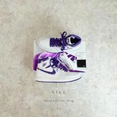 NIKE WMNS AIR JORDAN 1 HIGH OG 25cm パープル