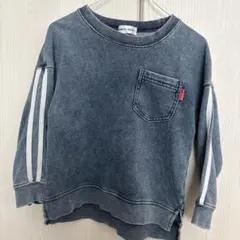 COMICAL KIDS デニム　ポケット付きトレーナー 110cm