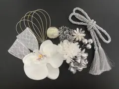 胡蝶蘭　和装髪飾り　結婚式　卒業式　成人式　七五三。　NO.86