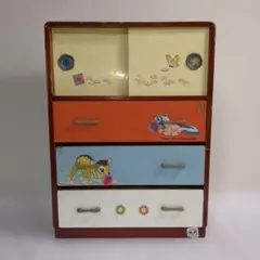 昭和レトロこんにちは赤ちゃんタンス 昭和レトロビンテージ木製玩具 