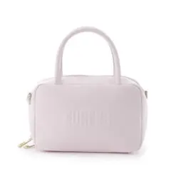 【最終値下げ】FURFUR スクエアボストン バッグ ピンク ショルダー バンド