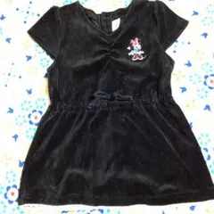 ミニーちゃん ベロアワンピース 95