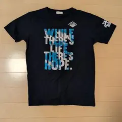 ネイビー Tシャツ LL メッセージプリント