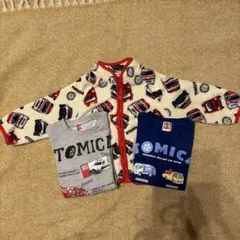 トミカ 車柄 フリースカットソー