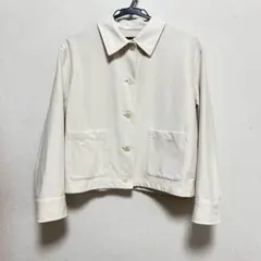 UNIQLO アイボリー ボタン付きアウター