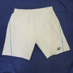 YONEX ハーフパンツ ホワイト Oサイズ - メルカリ