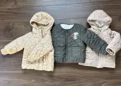 ダウン３点！早い者勝ち⭐︎スヌーピー刺繍付きキルティングジャケット 95