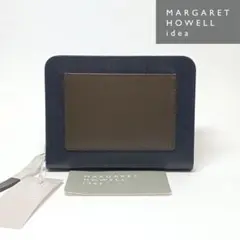 新品 マーガレットハウエルアイデア 折り財布 ミニ財布 ベンジャミン ネイビー