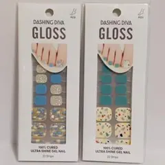 ダッシングディバ　グロスジェルネイルシール　ペディ　2種セット