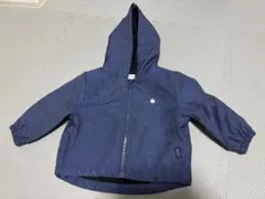 ネイビー フード付きジャケット