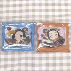 鬼滅の刃 実りの秋2025 くま型缶バッジ 竈門ねずこ/神崎アオイセット