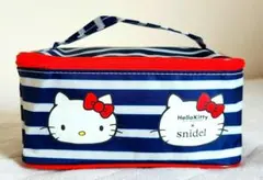 【新品】ハローキティ × snidel コラボ ポーチ ボーダー柄 ナイロン