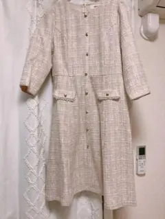 ラッセパッセ LAISSE PASSE ツイードワンピース