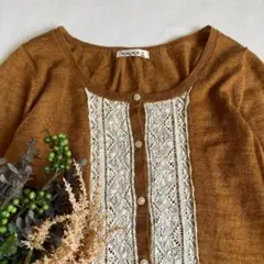 サマンサモスモス　エンブロイダリー　刺繍　 カーディガン