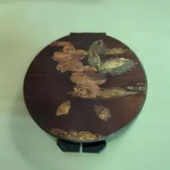 桜皮工芸品　コンパクトミラー