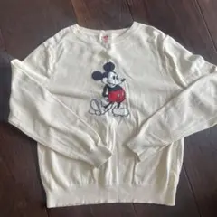 ユニクロ　ミッキーマウス クリーム色　150