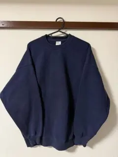 MUHAKU ネイビー クルーネック トレーナー Sサイズ