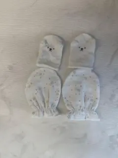 아기 장갑 2개 세트, 곰 무늬, 별 무늬