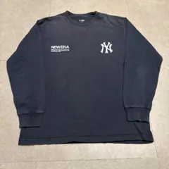 Newera ニューヨークヤンキース　ロンt　長袖tシャツ　MLB 紺　ネイビーのサムネイル