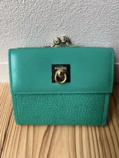 CELINE ライトブルー 二つ折り財布 - メルカリ