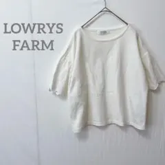 【ローリーズファーム】レーススリーブ Tシャツ ゆったりシルエット M