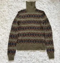 美品 ラルフローレン タートルネックニット ブラウン RALPH LAUREN 中古・古着通販】POLO RALPH LAUREN (ポロ・ラルフローレン