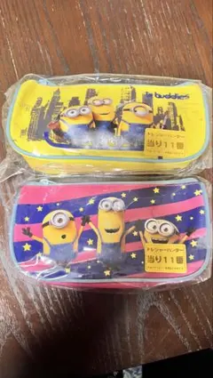 ミニオンクジ筆箱セット バラ売り可能　　圧縮して送られてもらいますのサムネイル