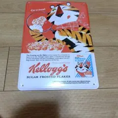 Kellogg'sSugarFrostedFlakesケロッグブリキ看板
