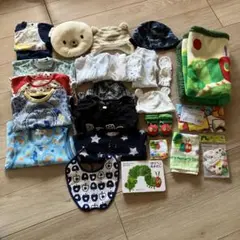 おまけ付 まとめ売り キャラクター多数ベビー用品・カバーオール他26点セット