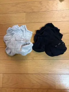 THE NORTH FACE キッズ靴下 グレー、黒 6足セット 19~21cm