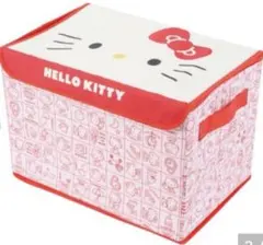 新品♡レトロ柄　しまむら　サンリオ　収納ボックス（ハローキティ）　レッド