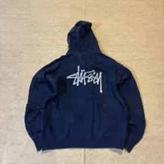 貴重 stussy ステューシー パーカー インディゴブルー Lサイズ
