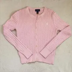 POLO RALPH LAUREN ケーブルニット カーディガン 핑크