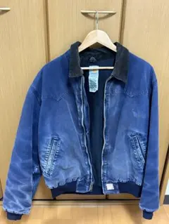 元*ー様 Carhartt ダック地 ワークジャケット ネイビー ボロ系 フェー