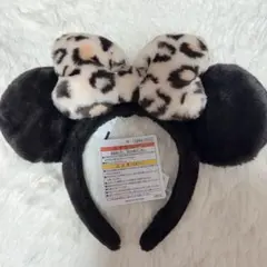 ディズニー　レオパード　カチューシャ　ミニー　ヒョウ柄