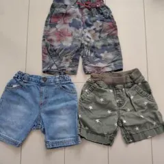 ベビーショートパンツ3点セット