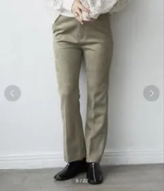 ヌバックライクフレアパンツ