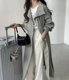 andme 2wayスタンドカラートレンチコートのサムネイル