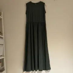 Champion ノースリーブロングワンピース グリーン系