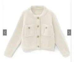 GRL ゴールドボタンニットカーディガンlat2103］