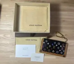 LOUIS VUITTON　モノグラムマルチカラー キーリング付コインケース