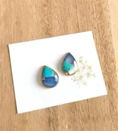 no.5455 ハンドメイド レジン ピアス イヤリング