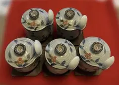 セール中‼️未使用‼️花柄 茶碗蒸し　5個セット