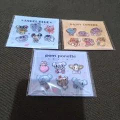 ナルミヤキャラクターズシールセット　3個