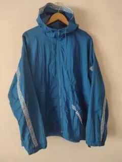 UMBRO 　90s フード付きナイロンジャケット 青